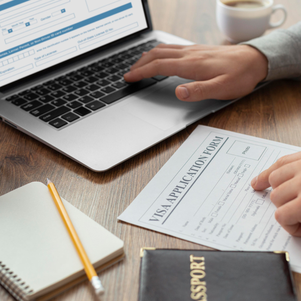 Image illustrating the steps to apply for a visa in India, including required documents and application process.